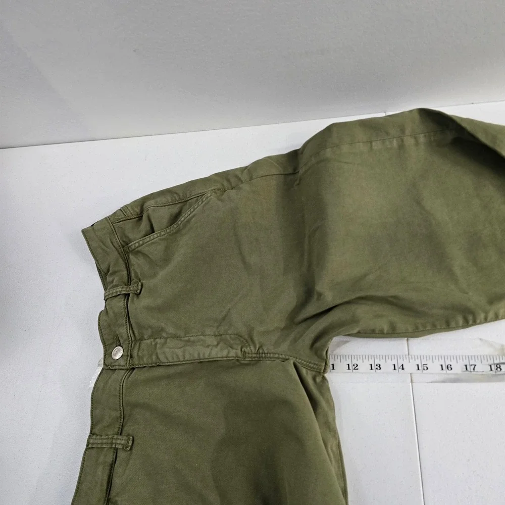 Mavi‎ Miracle High Rise Wide Leg Pants Olive Green Women's Size 30/32